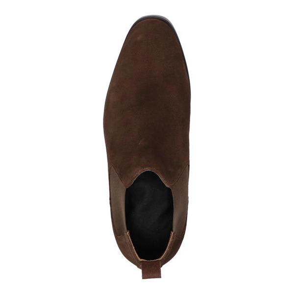 CALZARTES カルサーティス メンズ 本革サイドゴアブーツ【撥水】 1024 スエードブラウン CALZARTES カルサーティス メンズ 本革サイドゴアブーツ 撥水 1024