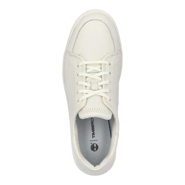 Timberland ティンバーランド EMERSON STREET LOW LACE SNEAKER【本革】メンズレザースニーカー(エマーソンストリートロー) A6BVJ EM2 ホワイト 爆買の画像