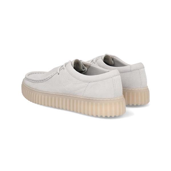Clarks クラークス TORHILL LO メンズシューズ 厚底 トーヒルロー 26176221オフホワイトレザー ベルクロ式公式通販
