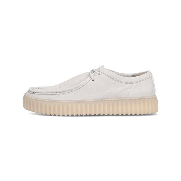 Clarks クラークス TORHILL LO メンズシューズ 厚底 トーヒルロー 26176221オフホワイトレザー ベルクロ式公式通販