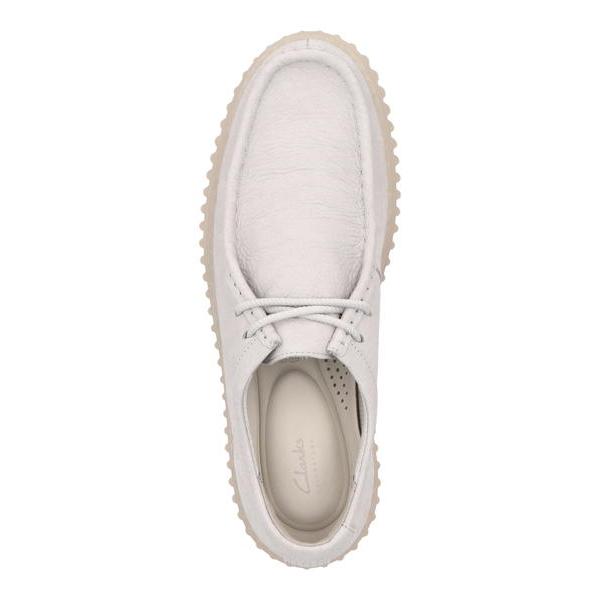 Clarks クラークス TORHILL LO メンズシューズ 厚底 トーヒルロー 26176221オフホワイトレザー ベルクロ式公式通販