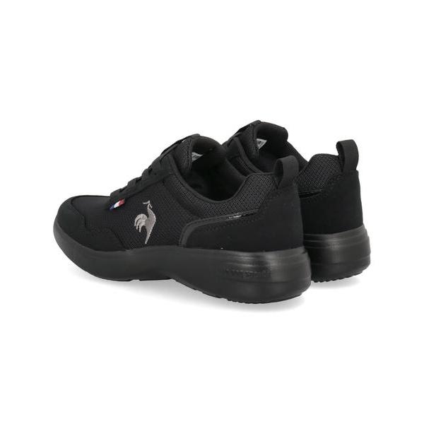 le coq sportif ルコックスポルティフ LA RHONE レディーススニーカー【軽量/幅広3E】ゴムシューレース(ラローヌ) LU5SSN08LZ BKBK ブラック/ブラック le coq sportif（ルコックスポルティフ） LA RHONE レディース