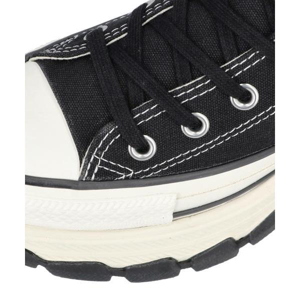 converse コンバース ALL STAR TREKWAVE Z HI レディーススニーカー ハイカット 厚底 オールスタートレックウエーブZHI 31317371 ブラック 爆買の画像
