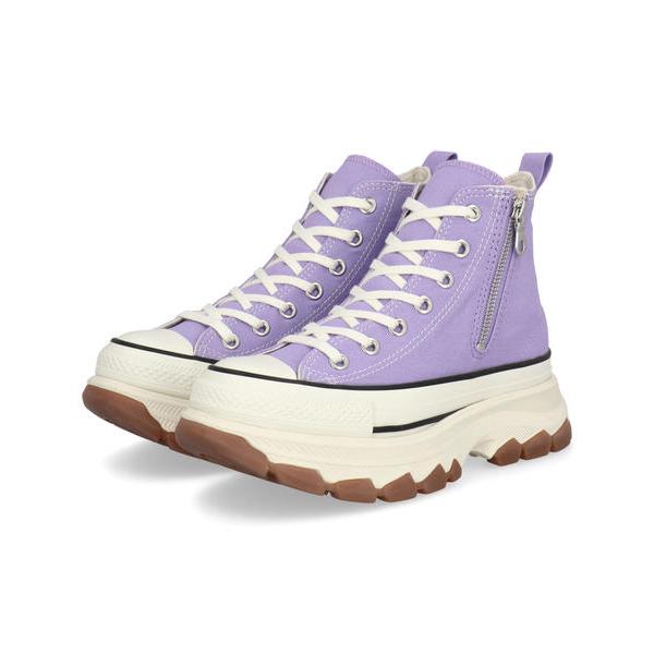 converse コンバース ALL STAR TREKWAVE Z HI レディーススニーカー ハイカット 厚底 オールスタートレックウエーブZHI 31317370 ライトパープル 爆買