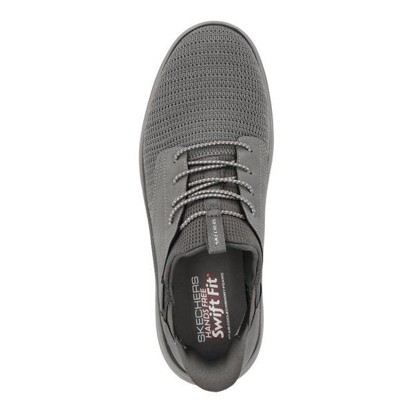 SKECHERS スケッチャーズ SWIFT FIT スウィフトフィット CAMDA-DORAN【超軽量】メンズスニーカー 8790227 GRY[HF] グレー SKECHERS（スケッチャーズ） SWIFT FIT スウィフトフィット CAMDA