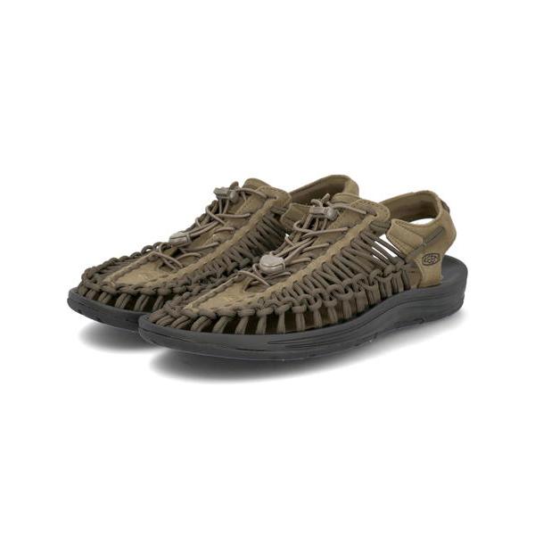 KEEN キーン UNEEK メンズスポーツサンダル アウトドア ユニーク 1023381 ダークオリーブ/ブラック