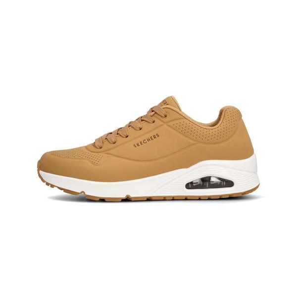 SKECHERS スケッチャーズ UNO-STAND ON AIR メンズスニーカー 厚底 ウノスタンドオンエア 52458 TAN タン｜asbee｜03