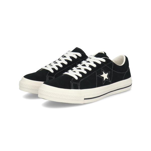 converse コンバース ONE STAR SUEDE【本革】メンズレザースニーカー(ワンスタースエード) 35200860 ブラック【メンズ】 CONVERSE（コンバース） ONE STAR SUEDE 本革 メンズレザースニーカー