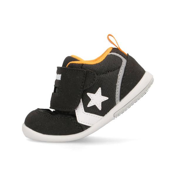 converse コンバース MINI RS 2 ファーストシューズ ベビースニーカー ミニRS2 37302441 ブラック オレンジ｜asbee｜06