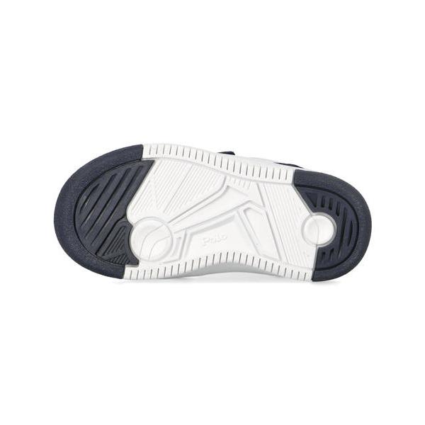 Polo Ralph Lauren ポロラルフローレン MASTERS COURT 2 PS キッズスニーカー 子供靴 シューズ マスターズコート2PS CWPOCFTTZ220061 100 ホワイト/ネイビーの画像