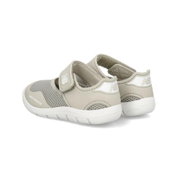 new balance ニューバランス I208 ベビーサンダル サマーシューズ 子供靴 水陸両用 ワンベルト I208215 ベージュの画像