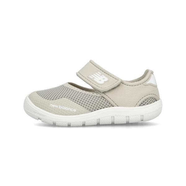 new balance ニューバランス I208 ベビーサンダル サマーシューズ 子供靴 水陸両用 ワンベルト I208215 ベージュの画像