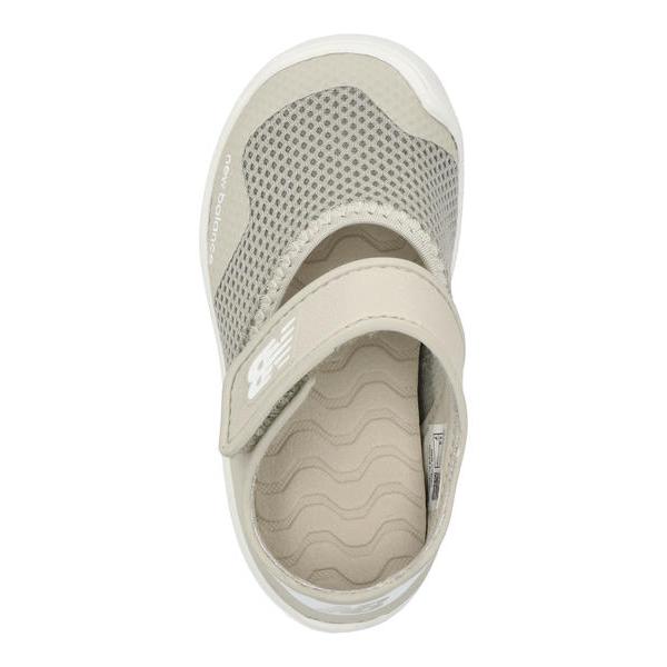 new balance ニューバランス I208 ベビーサンダル サマーシューズ 子供靴 水陸両用 ワンベルト I208215 ベージュの画像