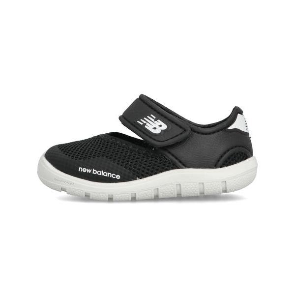 new balance ニューバランス I208 ベビーサンダル サマーシューズ 子供靴 水陸両用 ワンベルト I2084FQ ブラックの画像