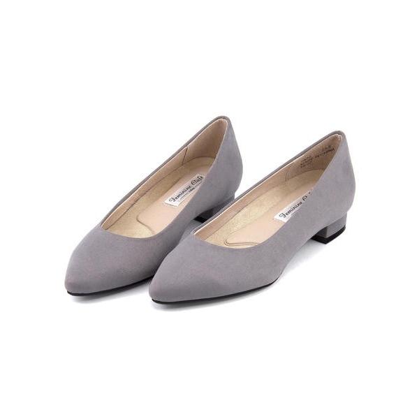 フェミニンカフェ Feminine Cafe レディース ポインテッドフラットパンプス 7862 グレー 靴の通販総合オンラインasbee 通販 Paypayモール