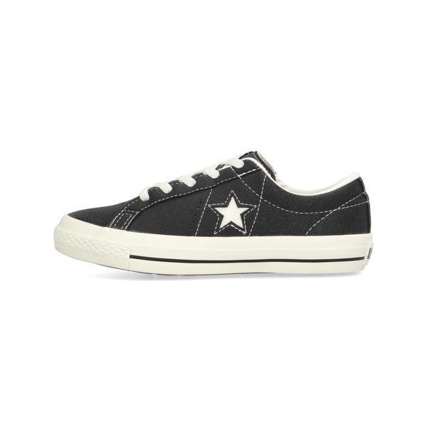 converse コンバース KIDS ONE STAR EASYON 脱ぎ履き簡単 キッズスニーカー 子供靴 ゴムひも シューズ キッズワンスターイージーオン 37303871 ブラックの画像