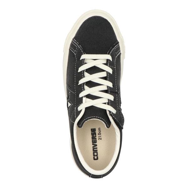 converse コンバース KIDS ONE STAR EASYON 脱ぎ履き簡単 キッズスニーカー 子供靴 ゴムひも シューズ キッズワンスターイージーオン 37303871 ブラックの画像