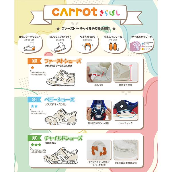 CARROT moonstar Carrot ムーンスター キャロット きらぼし STEP3