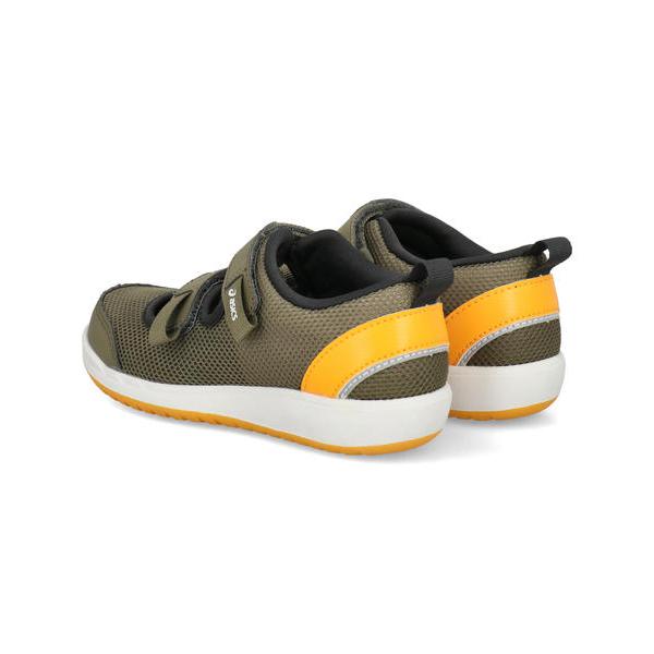 ASICS KIDS SUKU2 アシックス スクスク MESHOES MINI 3 キッズサンダル サマーシューズ 子供靴 2本ベルト ストラップ ミーシューズミニ3 1144A432 300 カーキの画像