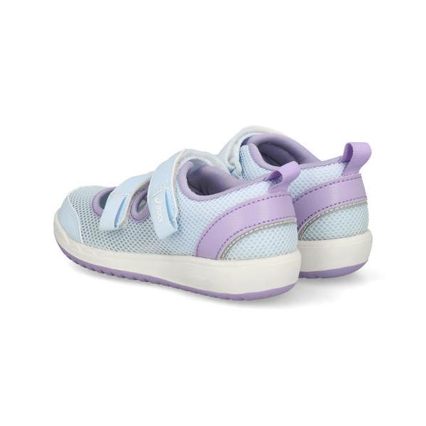 ASICS KIDS SUKU2 アシックス スクスク MESHOES MINI 3 キッズサンダル サマーシューズ 子供靴 2本ベルト ミーシューズミニ3 1144A432 400 ライトブルー 爆買の画像