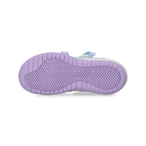 ASICS KIDS SUKU2 アシックス スクスク MESHOES MINI 3 キッズサンダル サマーシューズ 子供靴 2本ベルト ミーシューズミニ3 1144A432 400 ライトブルー 爆買の画像