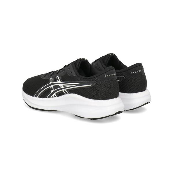ASICS アシックス GEL-EXCITE 11 GS 軽量 キッズスニーカー ランニング 運動会 子供靴 ひも靴 ゲルエキサイト11GS 1014A374 001 ブラック/メテオグレーの画像