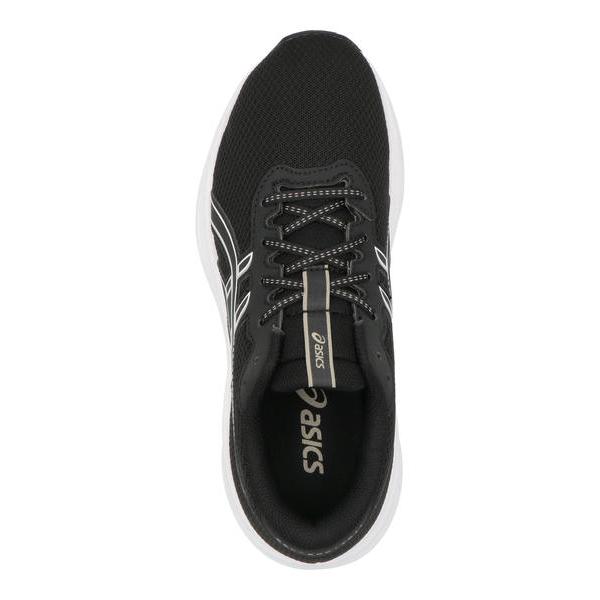 ASICS アシックス GEL-EXCITE 11 GS 軽量 キッズスニーカー ランニング 運動会 子供靴 ひも靴 ゲルエキサイト11GS 1014A374 001 ブラック/メテオグレーの画像
