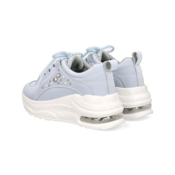 PINK-latte（ピンクラテ） キッズ 厚底スニーカー 23040 サックス : 靴