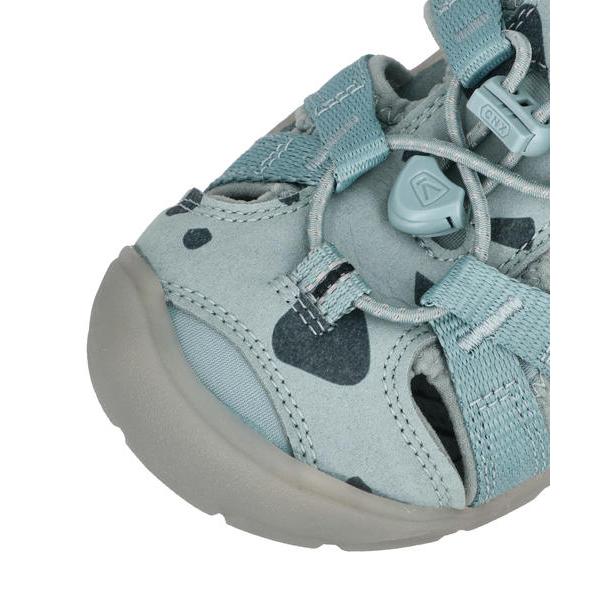 おねむのタコくんJr.(キルトグレー×ミントグリーン) KEEN（キーン） YOUTH SEACAMP 2 CNX 水陸両用 キッズスポーツサンダル
