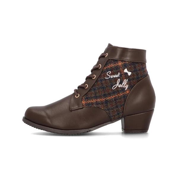 Sweet Jelly スイートジェリー キッズ レースアップヒールブーツ