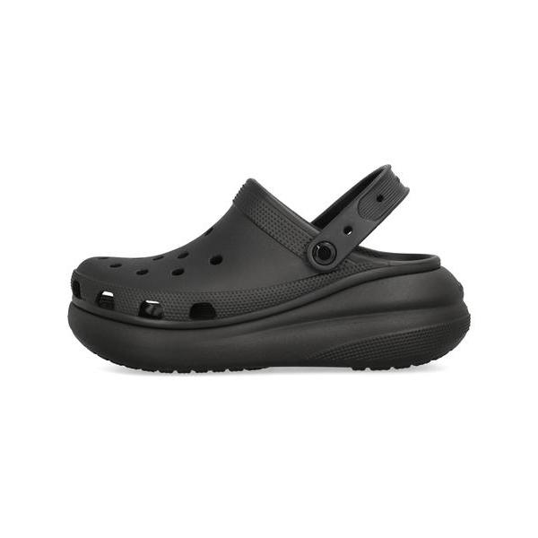 crocs 厚底ウェッジソールサンダル ブラック 2足セット サイズ5 crocs（クロックス） CRUSH CLOG 2WAY レディース厚底サンダル サボ