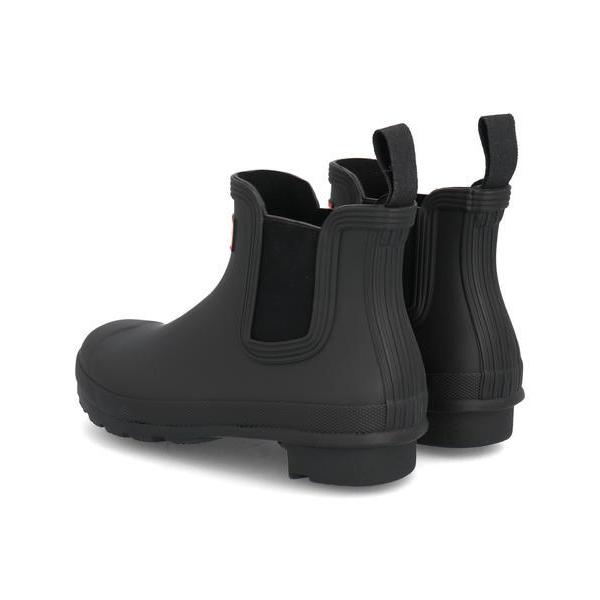 HUNTER ハンター WOMENS ORIGINAL CHELSEA レディースレインブーツ(ウィメンズオリジナルチェルシー) WFS2078RMA BLK ブラック HUNTER ハンター WOMENS ORIGINAL CHELSEA レディースレインブーツ