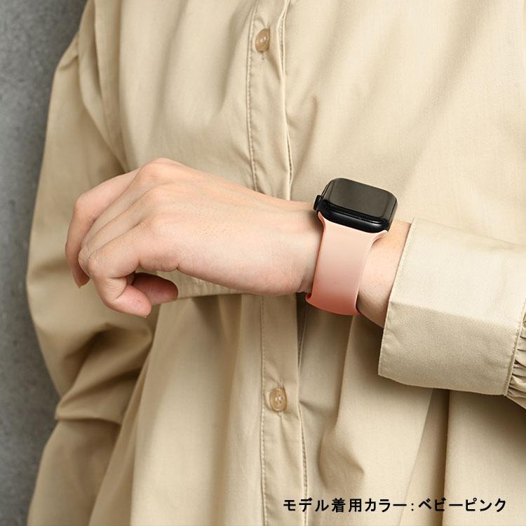 アップルウォッチ バンド 11 10 シリコン Apple Watch 9 ８ 7 6 5 46mm 45mm 49mm 41mm 防水 44mm 38mm 42mm 40mm スポーツ レディース メンズ 可愛い おしゃれ | Apple Watch | 19