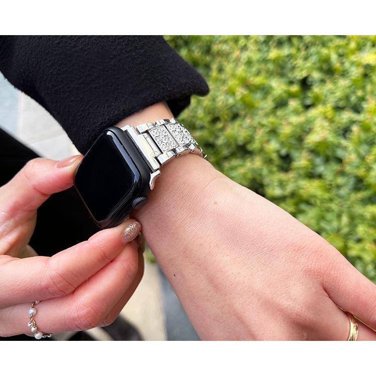 アップルウォッチ 9 8 7 バンド レディース キラキラ おしゃれ 女の子 Apple Watch 6 SE ベルト 38mm 41mm ステンレス 44mm 45mm 49mm 42mm 40mm | Apple Watch | 11