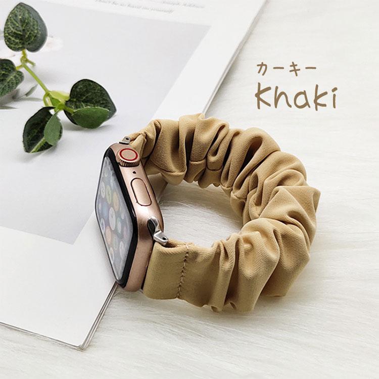 アップルウォッチ バンド 11 10 9 レディース おしゃれ くすみカラー シュシュ 46mm 41mm 45mm 40mm 38mm 42mm Apple Watch ソロループ series 8 7 SE 6 5 4 3 | Apple Watch | 22