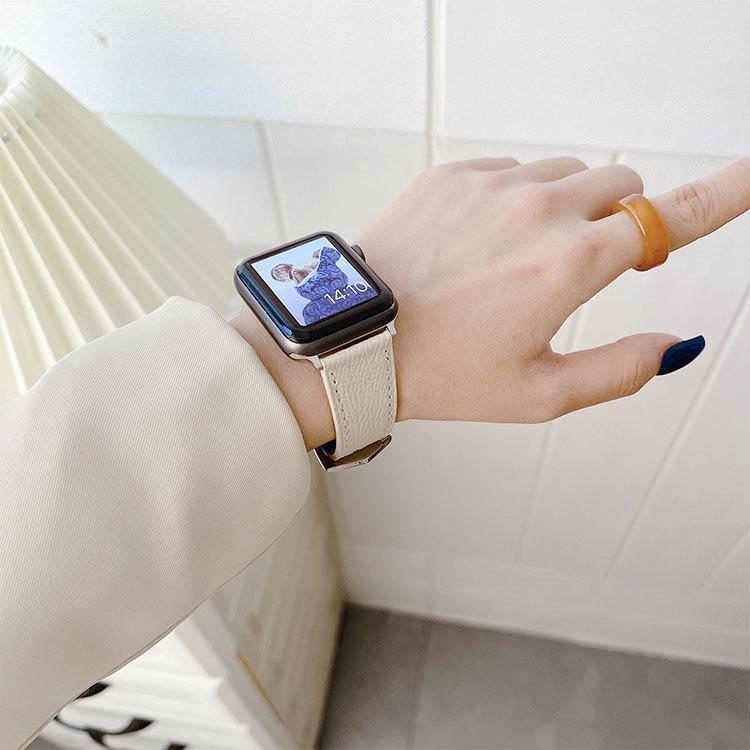 アップルウォッチ バンド 9 レディース 女性 レザー 本革 Apple Watch 8 7 ベルト ultra 41mm 38mm 革 おしゃれ 腕時計ベルト 45mm 44mm 42mm 40mm 38mm｜ascal｜10