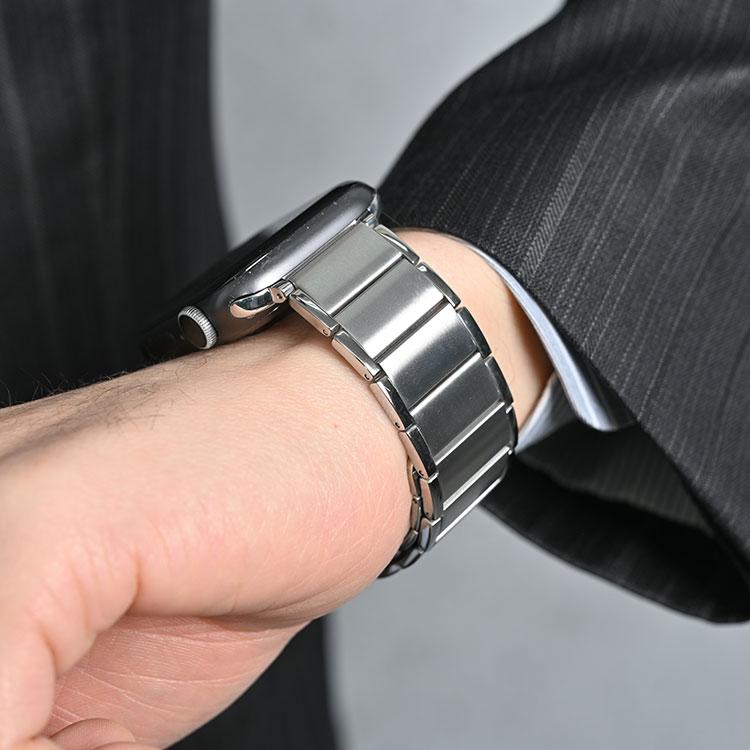 アップルウォッチ 11 10 9 バンド メンズ おしゃれ Apple Watch 8 7 ステンレス ビジネス マグネット ベルト 46mm 40mm 41mm 44mm 45mm 49mm 腕時計 高級 金属 | Apple Watch | 08