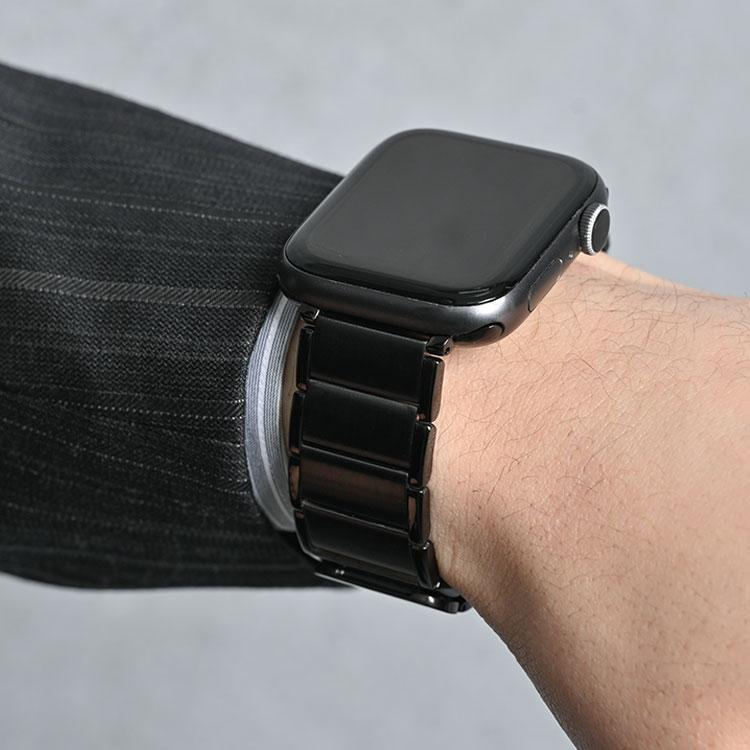 アップルウォッチ 11 10 9 バンド メンズ おしゃれ Apple Watch 8 7 ステンレス ビジネス マグネット ベルト 46mm 40mm 41mm 44mm 45mm 49mm 腕時計 高級 金属 | Apple Watch | 10