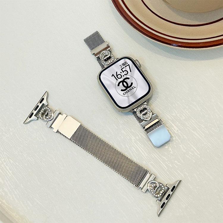 アップルウォッチ 9 8 バンド キラキラ レディース スリム おしゃれ 可愛い 40mm 41mm 44mm 45mm ミラネーゼ マグネット ステンレス series 9 8 7 6 5 4 se se2 | Apple Watch | 04