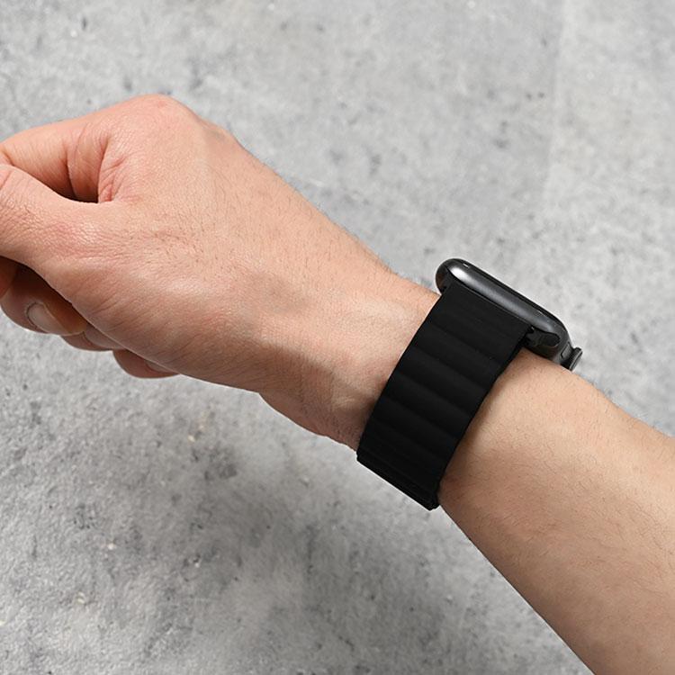 アップルウォッチ バンド シリコン マグネット メンズ レディース スポーツ 10 9 8 7 6 5 簡単 46mm 42mm 41mm 防水 撥水 SE 第2世代  49mm 45mm 44mm 38mm | Apple Watch | 15