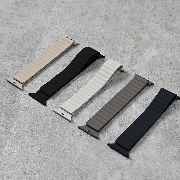 アップルウォッチ バンド シリコン マグネット メンズ レディース スポーツ 10 9 8 7 6 5 簡単 46mm 42mm 41mm 防水 撥水 SE 第2世代  49mm 45mm 44mm 38mm | Apple Watch | 16