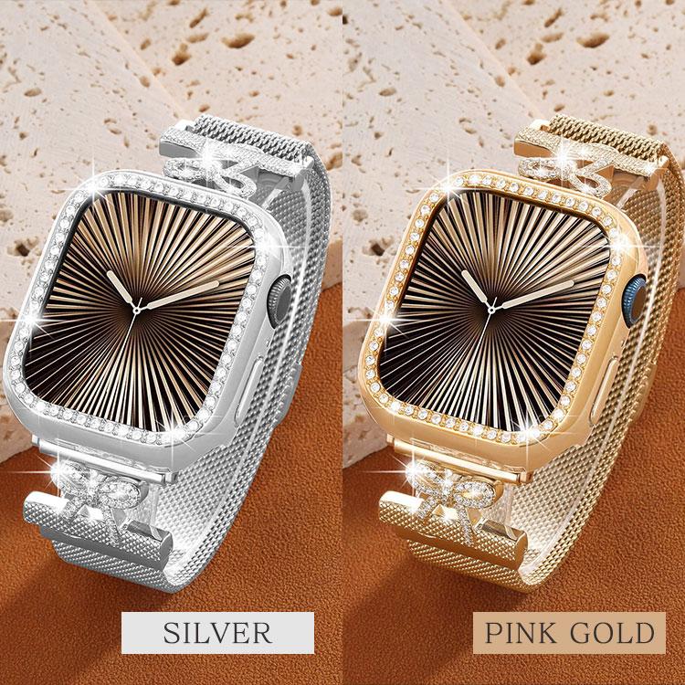 アップルウォッチ バンド レディース キラキラ かわいい 11 10 9 8 7 6 5 4 SE ミラネーゼ マグネット 磁石 おしゃれ 38mm 40mm 41mm 42mm 44mm 45mm 46mm 49mm | Apple Watch | 05