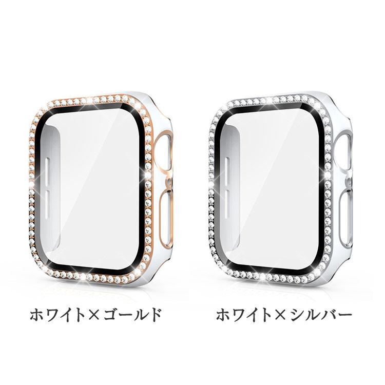 アップルウォッチ カバー 8 7 キラキラ Apple Watch ケース 可愛い 45mm 44mm おしゃれ ガラスフィルム レディース 41mm 42mm 40mm 38mm 全面保護 ゴールド | Apple Watch | 09