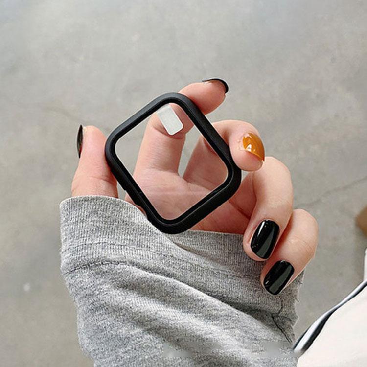 アップルウォッチ カバー Apple Watch 9 8 7 6 5 4 se ケース 41mm 44mm スターライト SE2 強化ガラス シンプル 45mm 42mm 40mm 全面保護 38mm クリア | Apple Watch | 08