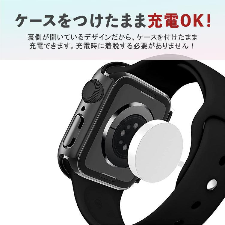 アップルウォッチ 8 7 カバー フラット 49mm 45mm 防水 ケース  44mm 41mm 防水ケース 40mm series ultra 7 6 ガラスフィルム スポーツ IP68 一体型  おしゃれ｜ascal｜17