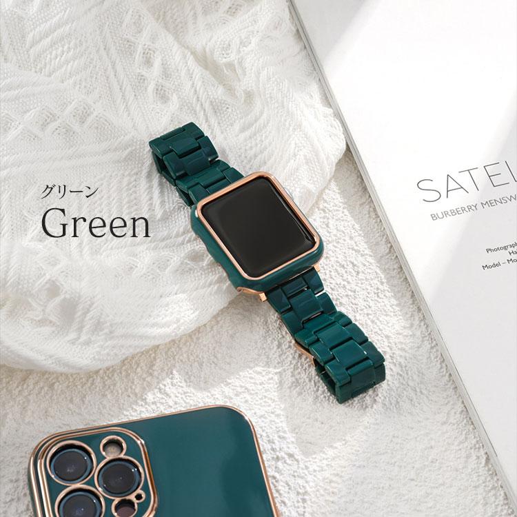 アップルウォッチ バンド カバー セット キラキラ フレーム ベルト べっ甲 レディース バンパー ケース Apple Watch 9 8 7 6 se 41mm ゴールド 45mm 44mm 40mm | Apple Watch | 10