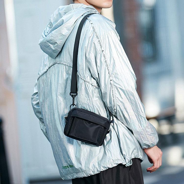 ボディバッグ メンズ 撥水 軽量 ショルダー 斜め掛け おしゃれ サコッシュ ショルダーバッグ ポシェット  ユニセックス シンプル ブラック スポーツ ナイロン |  | 11