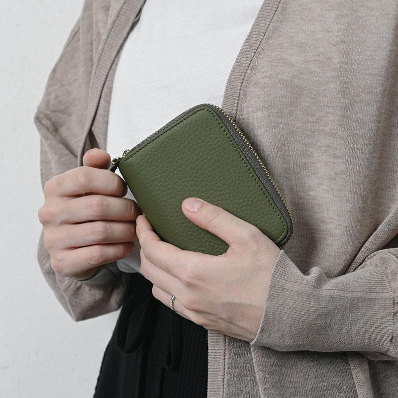 【 Bona Sieg 】 財布 レディース サイフ 本革 カードケース コインケース 大きく開く ボックス型 小銭入れ じゃばら レザー くすみカラー スキミング防止 |  | 18