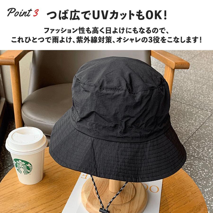 パッカブルハット 帽子 ハット サファリハット 撥水 防水 通気性 レディース メンズ UV あご紐 折りたたみ つば広 サイズ調整 アウトドア 暑さ対策 ひも付き |  | 14