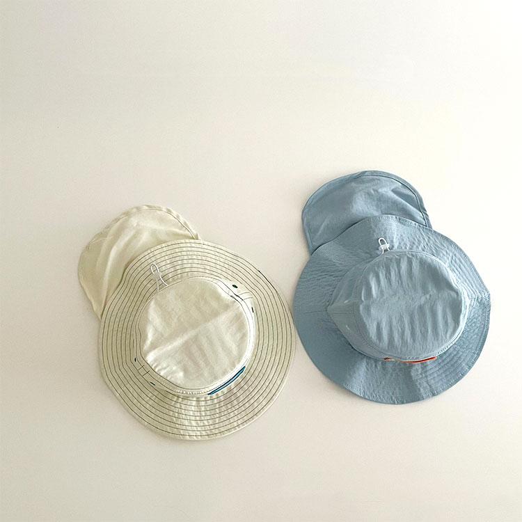 子ども ハット 帽子 夏 首の後ろまで 後頭部 熱中症対策 あご紐 1歳 2歳 3歳 4歳 男の子 女の子 赤ちゃん こども かわいい おしゃれ プール 海 夏 キッズ用 |  | 13